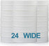 AOZITA 24 PACK Wide Mouth Mason Jar Lids for Ball, Kerr - White Plastic Storage Caps for Canning Jars, Leak-Proof