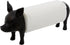 Deco 79 Polystone Paper Towel Holder, 5" x 16" x 8", Black