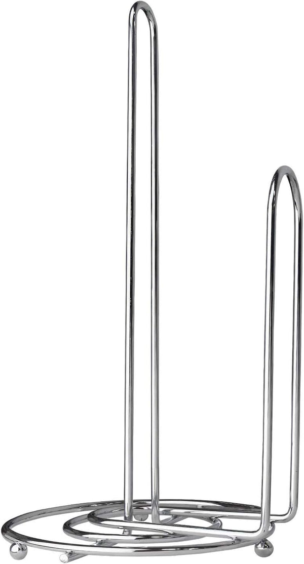 Countertop Blue DonutsOne-Handed Tear Paper Towel Dispenser, Modern Chrome Paper Towel Holder