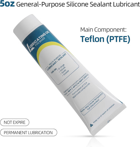 5oz (3-Pack) Swimming AR-PRO General-Purpose Silicone Sealant Lubricant - Waterproof Silicone Grease Long-Lasting Lube