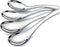 4 Pieces Stainless Steel Asian Soup Spoons, 6.3 Inch Heavy-Weight Short Handle Ramen Spoons