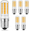 E17 LED Microwave Bulb - Warm White 3000K, 20W 30W 35W Halogen Equivalent Replacement Refrigerator Bulbs, 6 Pack