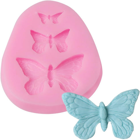 Silicone Butterfly Mold for Chocolate, Fondant Candy Molds for Homemade Cake DIY