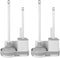 Silkyhose 2 Pack Toilet Brush and Plunger Set, 3 in 1 Toilet Bowl