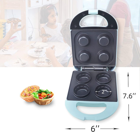 Mini Waffle Bowl Maker, 4 Belgium Waffle Bowls