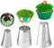 Symphony Wire Tips, Stainless Steel Icing Piping Nozzles for Pastry Fondant Tools (Grass)