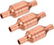MECCANIXITY Refrigerator Filter Dryer, 6.2mm to 6.2mm Copper Dirt Filter for HVAC Refrigeration, Pack of 3