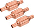 MECCANIXITY Refrigerator Filter Dryer, 6.2mm to 6.2mm Copper Dirt Filter for HVAC Refrigeration, Pack of 3