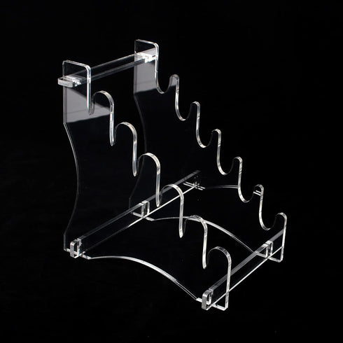 Dagger Stand Knife Display Stand, Acrylic Desktop Display for 6 Knives, Hunting Knife, Dagger, Pocket Knife
