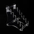 Dagger Stand Knife Display Stand, Acrylic Desktop Display for 6 Knives, Hunting Knife, Dagger, Pocket Knife
