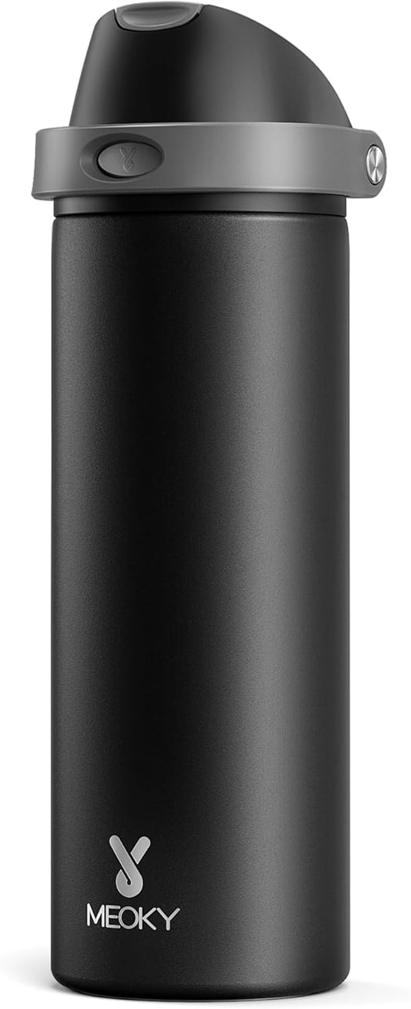 24 oz Insulated Water Bottle for Sports: Meoky Stainless Steel Water Bottle