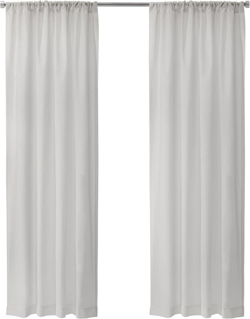 Weathershield Insulated Sheer Rod Pocket Curtain Panel - 50 x 84 in White