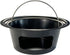 KAMaster Ash Can with Folding Handle Compatible with Large Big Green Egg,Charcoal