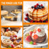 6pcs Double Rolled Stainless Steel 3.15inch English Muffin Rings for Cooking