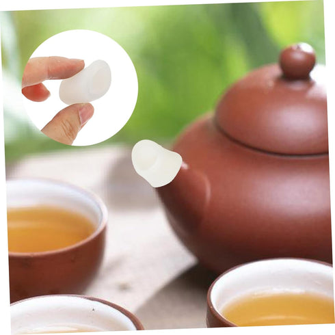 2pcs Teapot Spout Cover Teakettle Spout Sleeve Teapot Spout Protector Kettle Spout Silicone Silicone Covers Pourer Cap Leak Pourer Protectors Tub - by BIUDECO