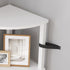 5-Tier UJSJ001W VIMBER Corner Shelf, Corner Bookshelf, Industrial Corner Ladder Shelf, Modern Display Shelf for Living