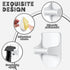 Taiyin 4 Pcs Wall Mount Spray Bottle Hooks, Adhesive Hook for Storage Space, Kitchen Organizer Hanger