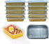 Aluminum Foil Pans with Lids, 10 Pack Heavy Duty 2LB Small Foil Pan, 8.5" 6" Disposable for Baking & Cooking