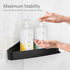 90 4 Pack Sotfamily Plastic Shower Caddy Corner (for Only), Adhesive Corner Shower Shelves for Smooth Wall Bathroom