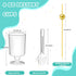 220 4 oz Pcs Mini Dessert Cups with Spoons and Bamboo Skewers, Round Clear Plastic Parfait Shooter Cups for Parties