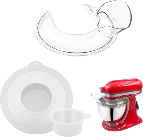 KitchenAid 4.5-5 Quart Tilt-Head Stand Mixers, Secure Pouring Shield & Bowl Covers, Pack of 2