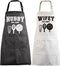 MBMSO Hubby Wifey Cooking Aprons Set, Est.2024 Wedding Gift for Newlywed Couples