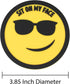 4 Set, Pcs Sit On My Face Funny Coasters for Drinks, Drink Coasters for Coffee Table, Gold & Black Smirking Smile