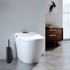 2 BGL Stainless Steel Toilet Brush with Holder, Black Bristle Heads