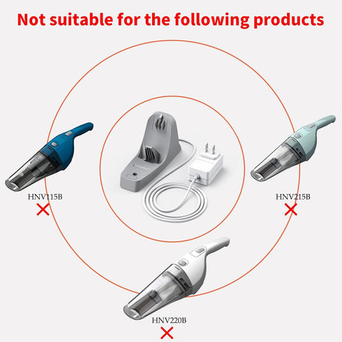 Charging Dock 8.2V 150mA Compatible with Black and Decker HNVC215B12AEV Dustbuster Handheld Vacuum