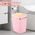 4 150 Counts Bathroom Trash Can with Lid Gallon Pink Trash Can Bedroom Trash Can Small Garbage Can with Trash Bags