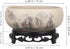 Water Lily Bowl Planter - Narcissus Bonsai Pot Ceramics Hydroponic Lotus Planter Ceramic Water Lily Pot with Stand No