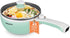 Dezin Hot Pot Electric Upgraded, Non-Stick Sauté Pan, 1.5L Mini Portable Hot Pot for Steak, Egg, Fried Rice