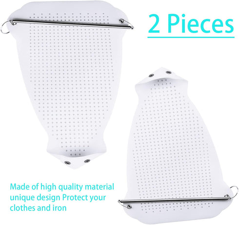 FQTANJU 2 Pcs Ironing Shoe Cover - Ironing Accessories for Electric Iron Sole Quick Install Cover