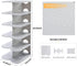 6-Tier Closet, Thickening Cubby Shoe Rack, Free Combination Shoe Organizer for Free Standing Shoe Tower, Stackable