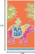 30 Count Caspari Royal Elephant Paper Guest Towel Napkins in Orange