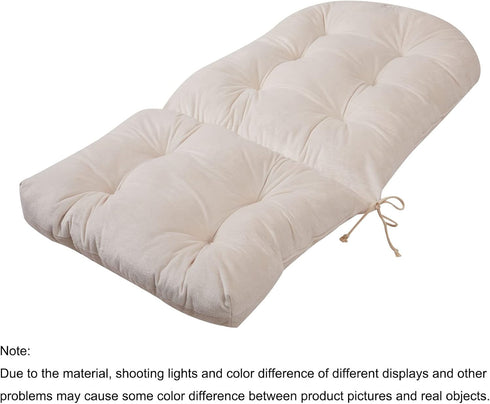 Big Hippo Indoor Adirondack Chair Cushion, Tufted High Back Patio Chair Cushions Soft Thicken Patio Seat Pad for Home