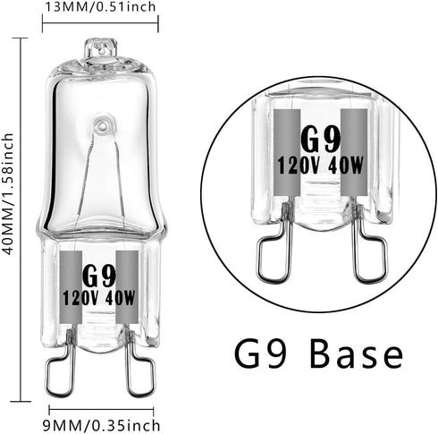 W10709921 Microwave Light Bulbs 40W Compatible with K-itchenaid Jenn-air Whirlpool Ma-ytag Replace for W10112515 AP5983626 PS11722423 AH2338904 1464853 AP4358902 EA2338904 PS2338904 W10208564(4 Pack)
