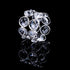 Set of 4pcs Silver Crystal Napkin Rings Handcraft Sparkly Holders for Special Occasions