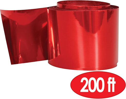Beistle Red Gleam 'N Streamer Metallized Streamer