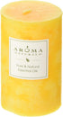 Aroma Naturals Lavender & Tangerine Essential Oil Scented Pillar Candle, 2.5 x 4 inch