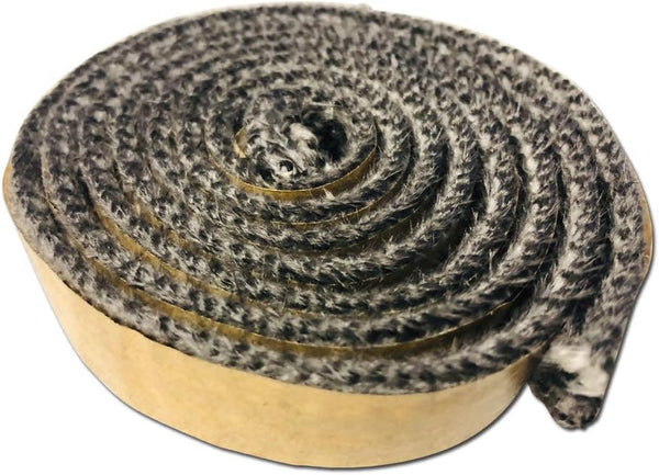 Fireplace AWP130 Self Stick Adhesive Gasket - Wood Pellet Stove Window Glass Door Black Tape