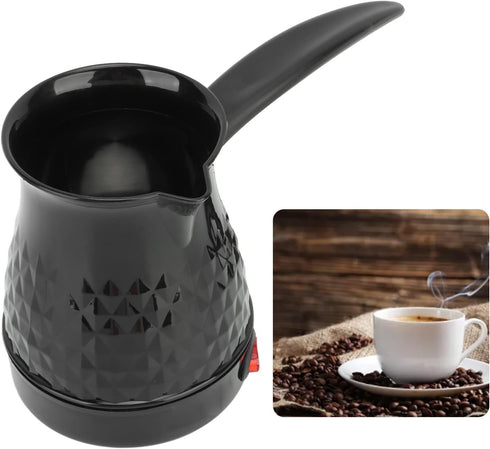 ABS Stainless Steel Electric Arabic Coffee Maker, 600ml, Even Heating Tea Maker Kettle for Greek Arabic Tea