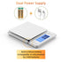 BOMATA 0.01g/1kg Upgraded Small Digital Scale, USB Rechargeable with Larger Display and Hold Function for Small Items