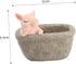 Yardwe Ceramic Planter, Unique Cactus Pot, Decorative Airplant Pot, Mini Container for Bonsai or Desk Topper