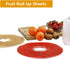 Non-stick Round Fruit Leather Roll Up Tray, Silicone Dehydrator Sheets for Food Machine Dryer, Fruit Roll Sheets