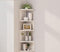 5-Tier Corner Shelf Wall Mount, Screw-Mounted Floating Bookshelf with Enhanced Support, Space-Saving