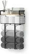 Bathroom Towel Racks, Metal Towel Holder with Storage Basket, Wall Rack for Rolled Towels, Small Bathroom Shelves.