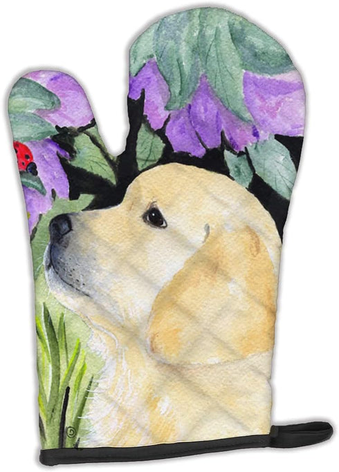 Caroline's Treasures SS8245OVMT Golden Retriever Oven Mitt, Heat Resistant, Thick Kitchen Mitt