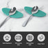Carrotez Small Silicone Coffee Spoon Rest 2 Pcs, Flexible Spoon Holder for Kitchen Next to Coffee Maker