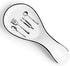 Large Porcelain Spoon Rest, Utensil Holder for Kitchen Counter, Stove Top, Dishwasher Safe, White Color